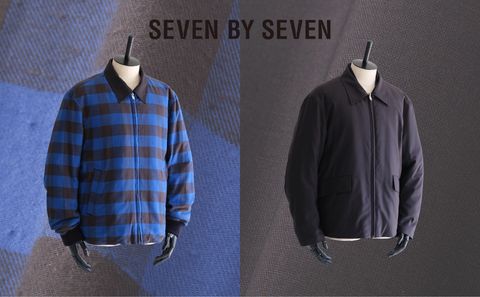 【SEVEN BY SEVEN】全く異なる表情を楽しめるリバーシブルジャケット。
