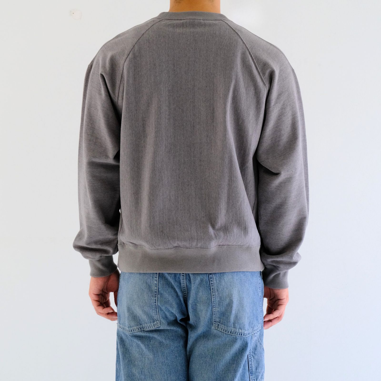 FADED SILKY TERRY RW SWEAT SHIRT / スウェット / HEATHER ASH