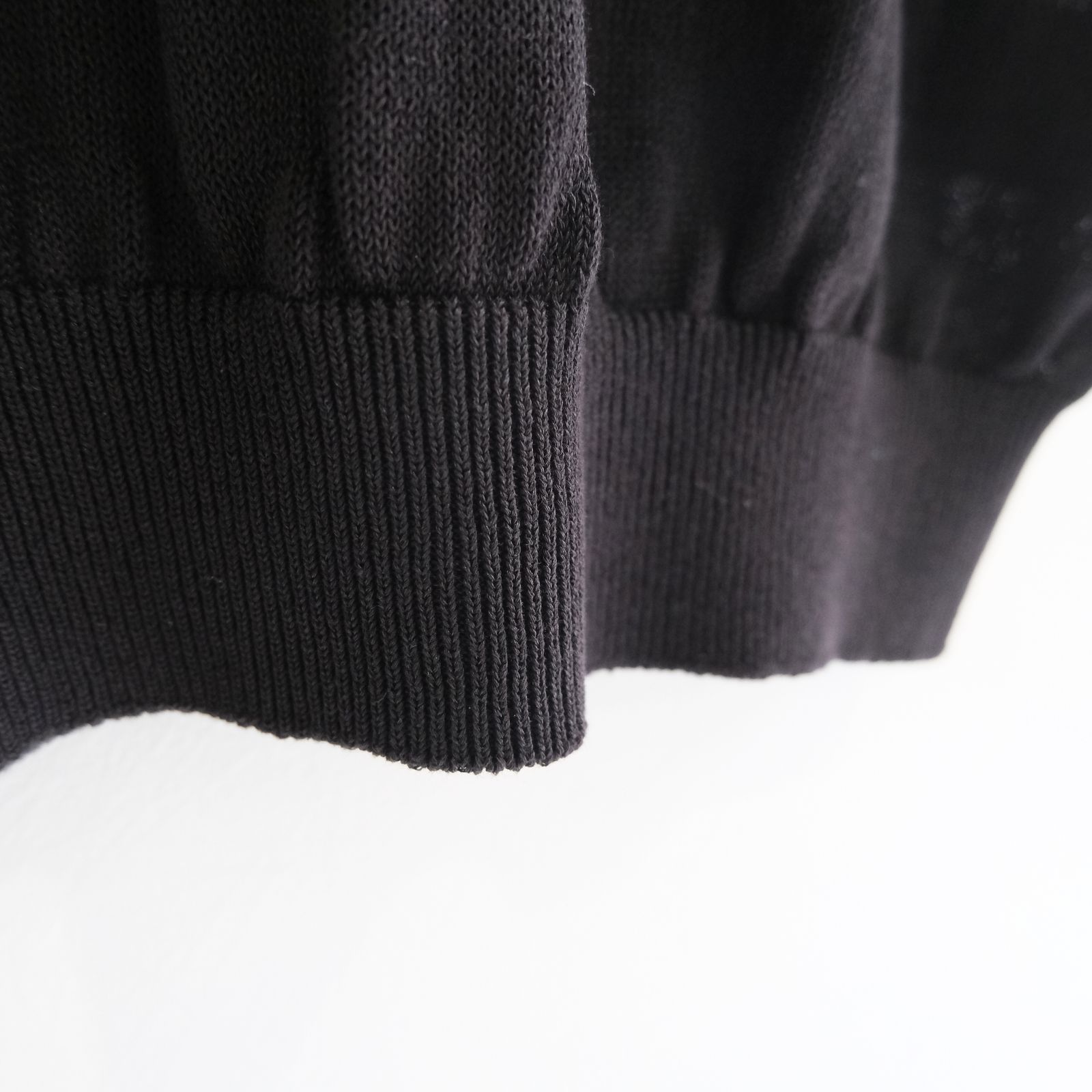 Wide knit T-Shirt / ワイド ニット Tシャツ（Black）