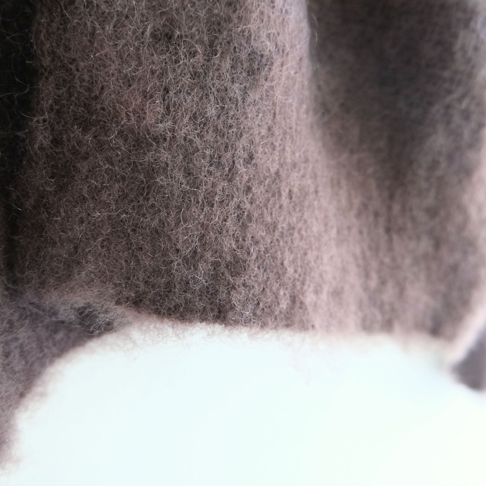 MOHAIR BOARDER CARDIGAN（BROWN）