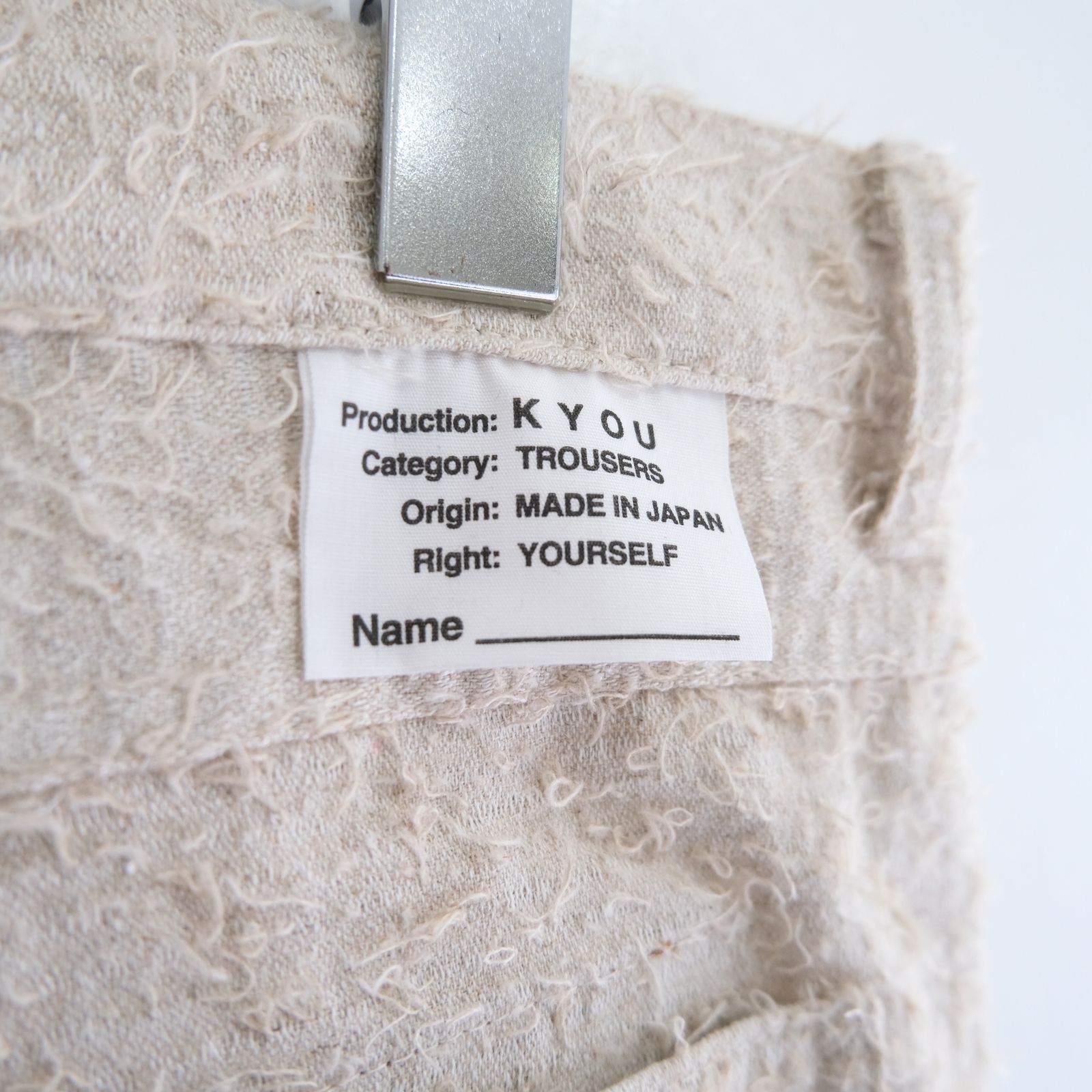 "ALICE" GRAPHIC DOUBLE KNEE WORKPANTS / パンツ / ダブルニー / ワークパンツ / IVORY