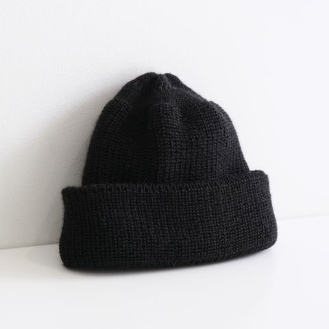 JUIST / ニットキャップ / PURE WOOL / SCHWARZ / ブラック