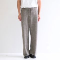 【残り1点】KNIT PANTS ‐Hard Twist Crepe‐（Greige）