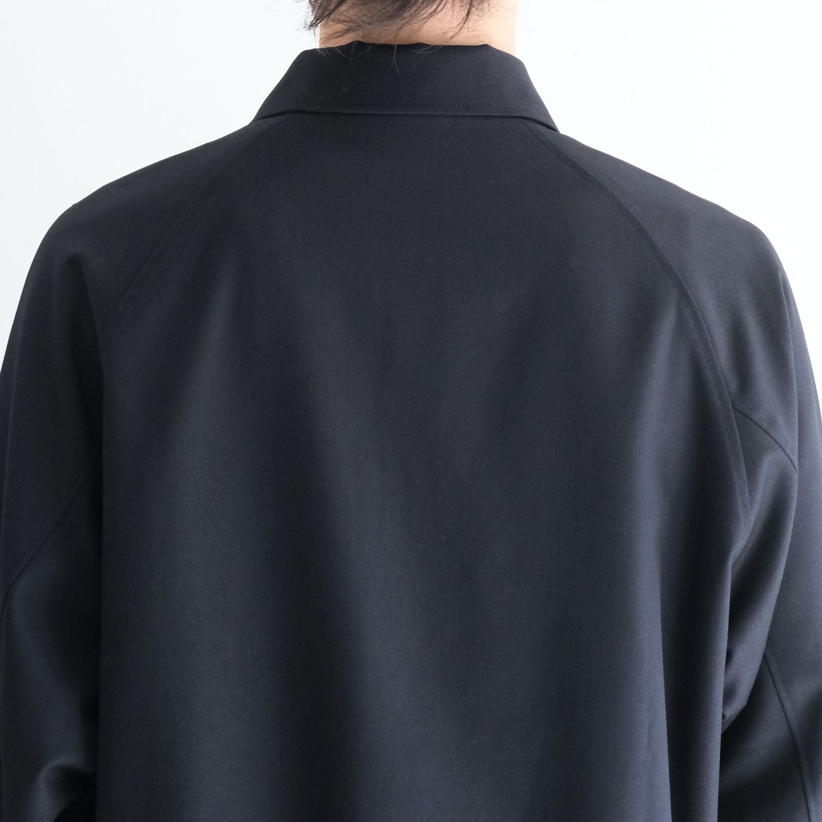 【残り1点】MESH WOOLEN RAGLAN BLOUSON（LIBERTY NAVY）