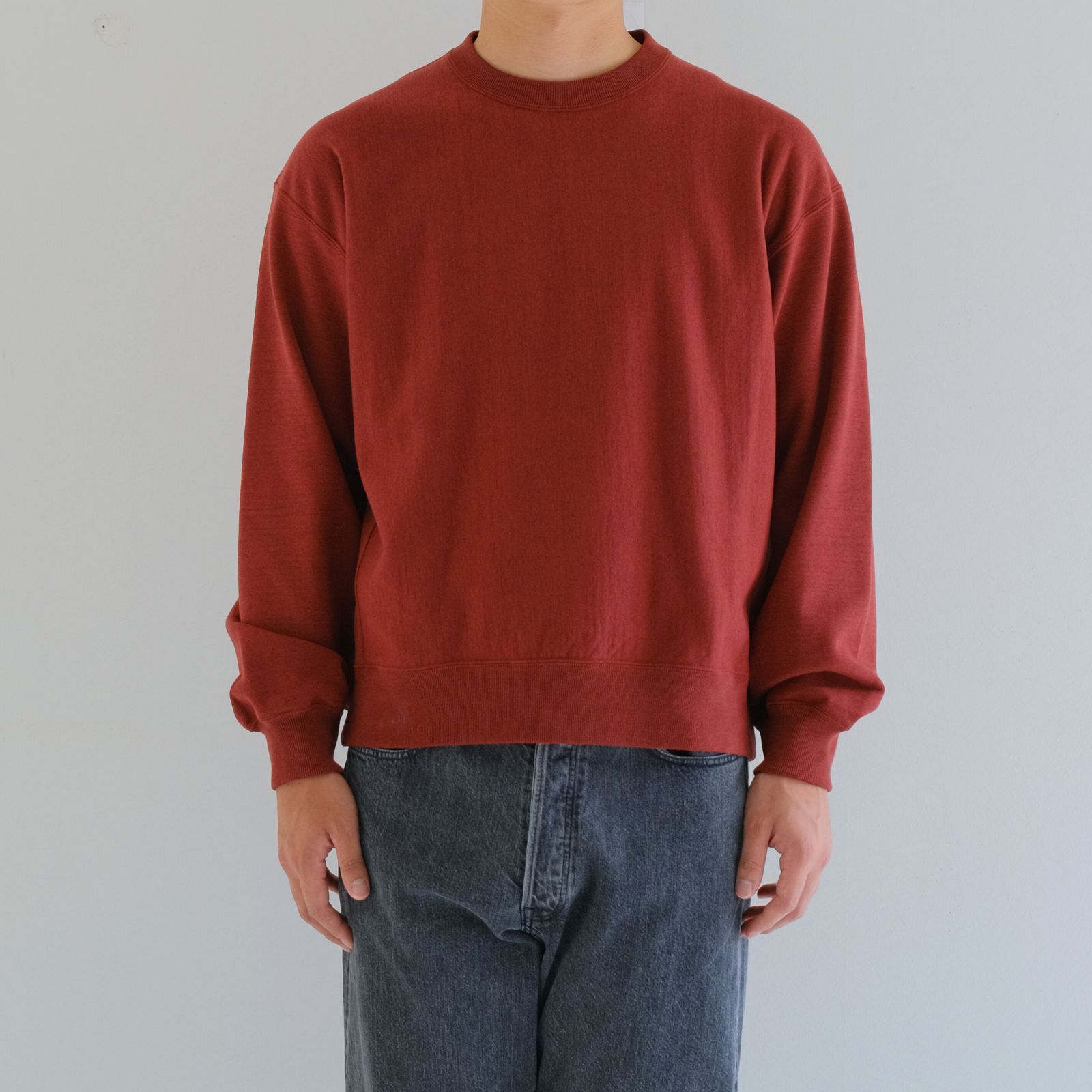 FADED SILKY TERRY RW SWEAT SHIRT / スウェット / REDWOOD
