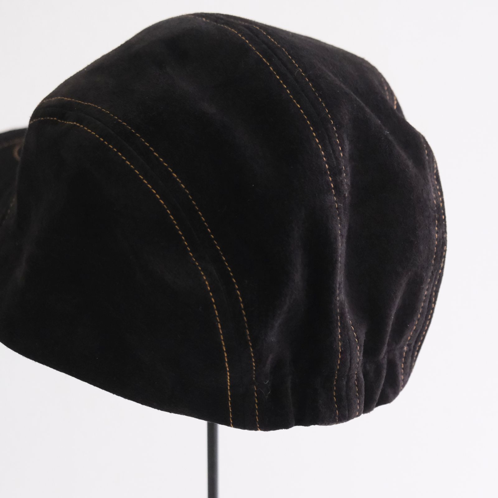 【残り1点】Leather Jet Cap（Black）