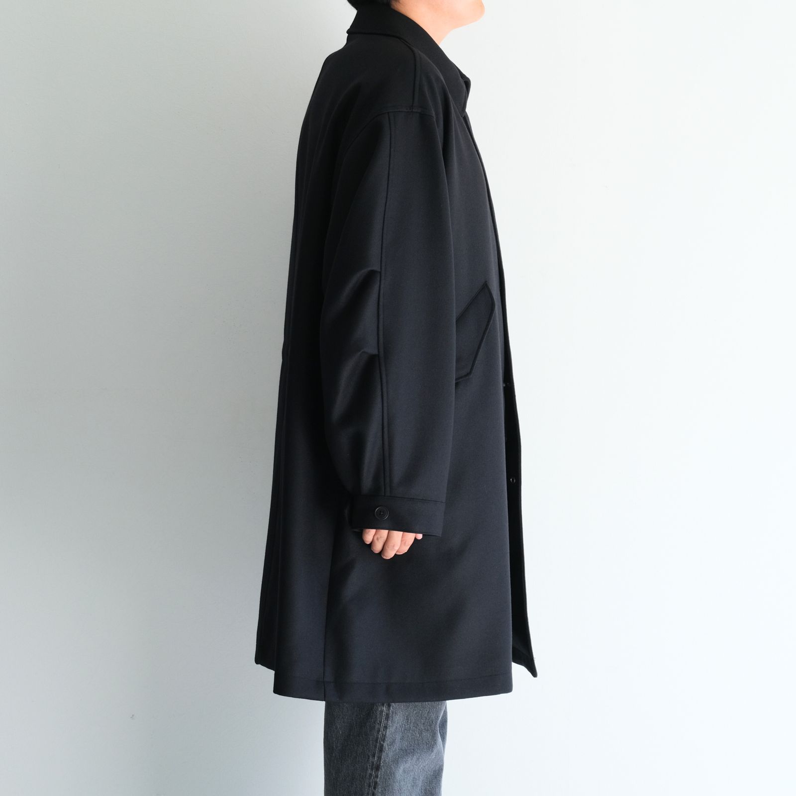 SUPER FINE LIGHT MELTON B/C FIELD COAT / コート /  / BLACK