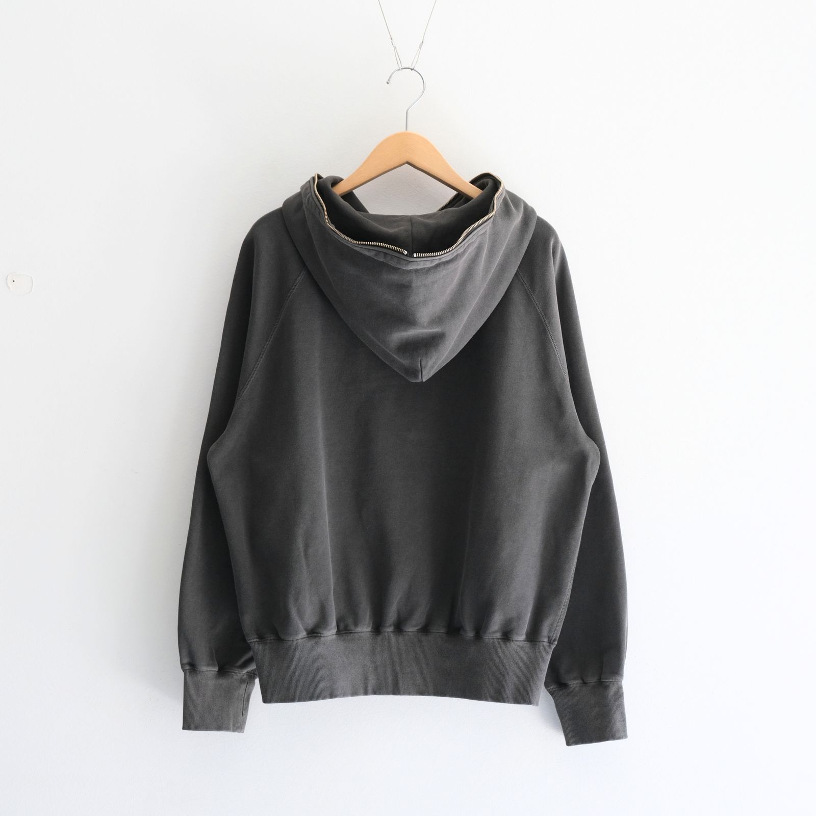 Processed Half-Zip Sweat Hoodie（Gray）