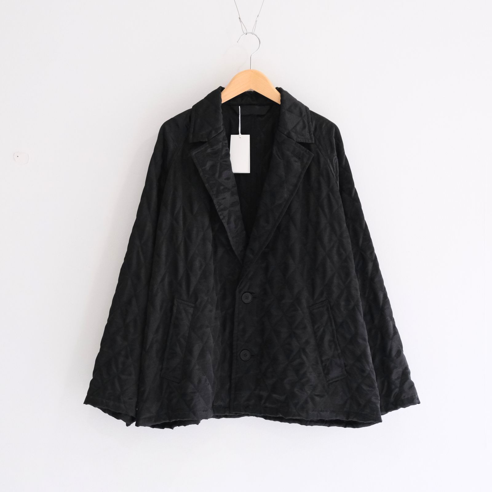 QUILTING RAGLAN JACKET / ジャケット / シングルジャケット / BLACK