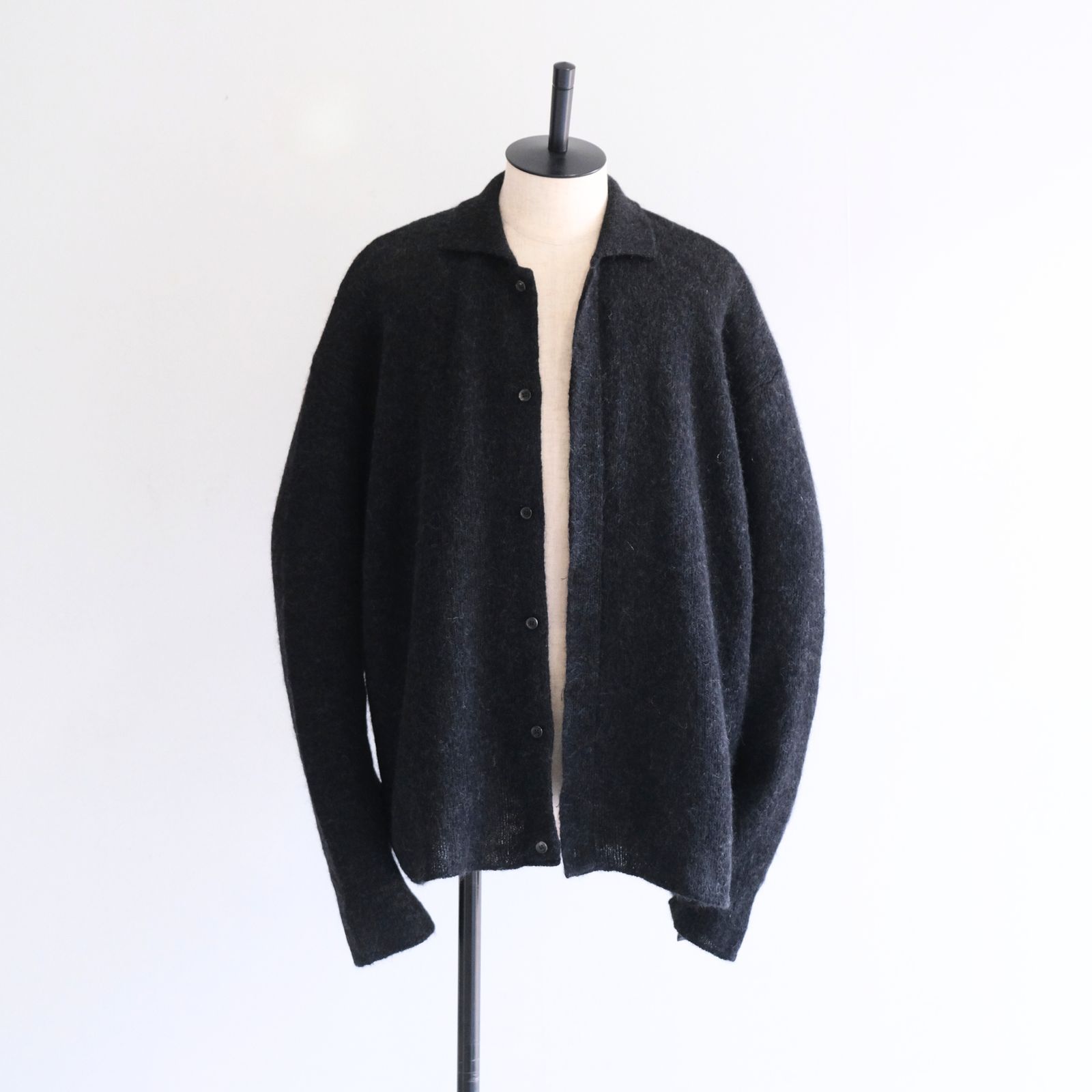 【残り1点】Kid Mohair Knit Shirts（Black）