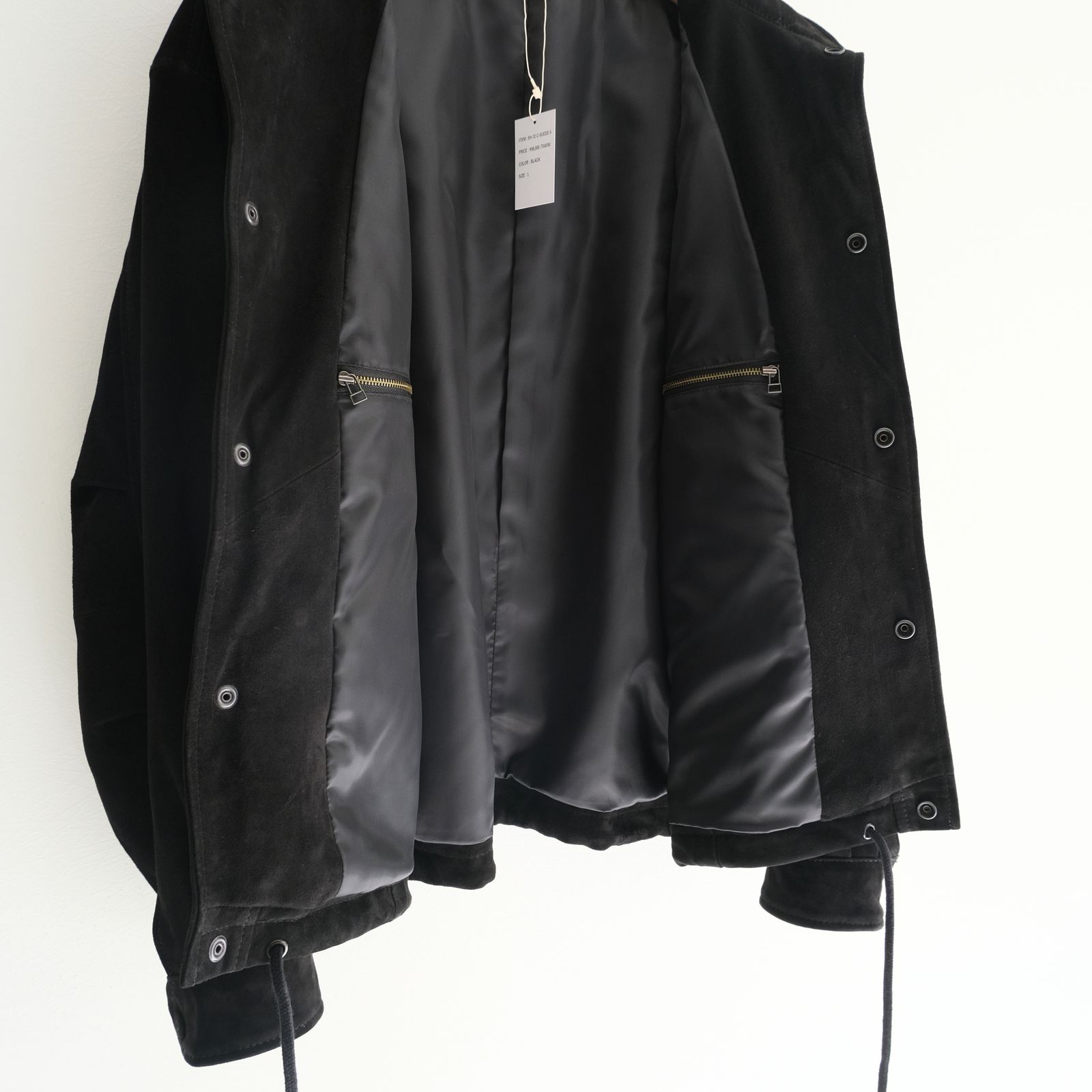 HIKER JACKET / ジャケット / レザージャケット / ハイカージャケット /  SHEEP SUEDE / 羊革 /  BLACK