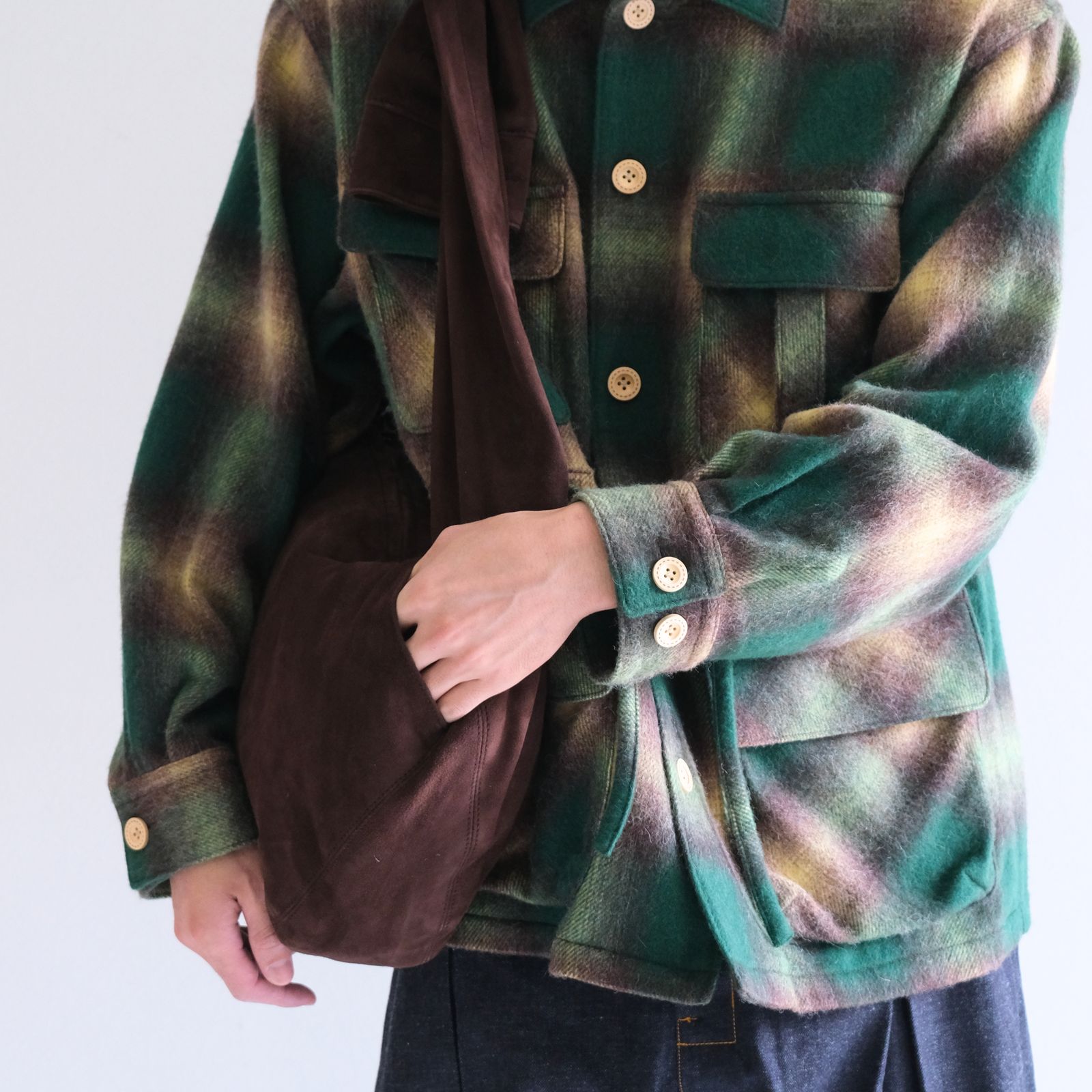 【残り1点】SHIRT CUFFS BAG（BROWN）