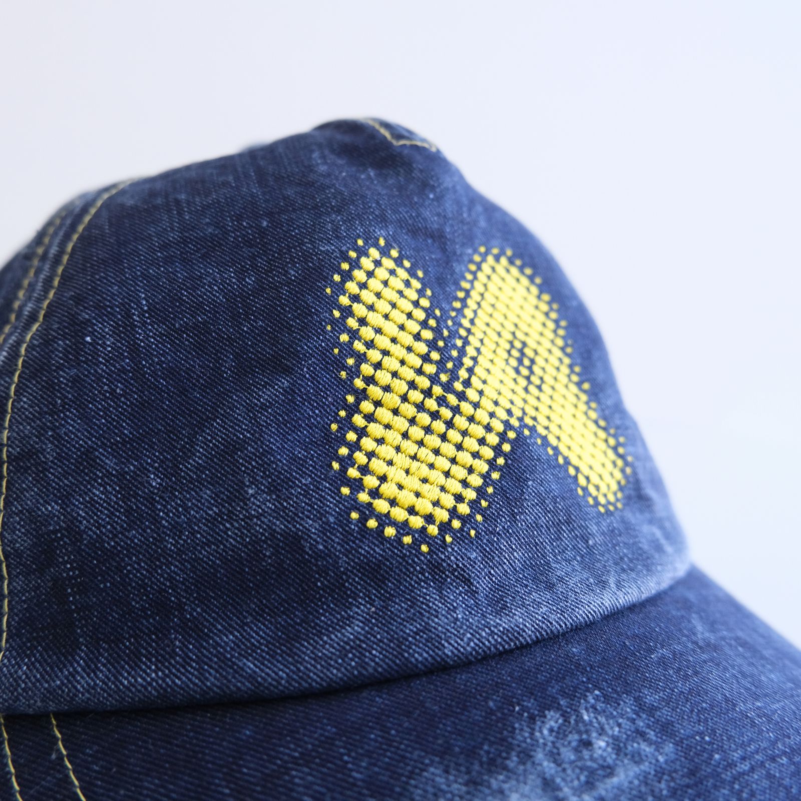Logo Cap / デニム / キャップ / ダメージ加工 / Indigo