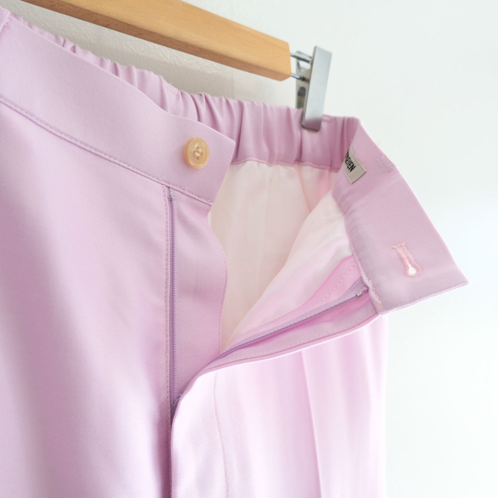 【残り1点】WIDE EASY FLARE TROUSERS  - Heavy Cupra -（Pink）