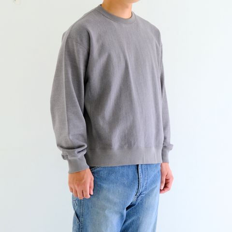 FADED SILKY TERRY RW SWEAT SHIRT / スウェット / HEATHER ASH