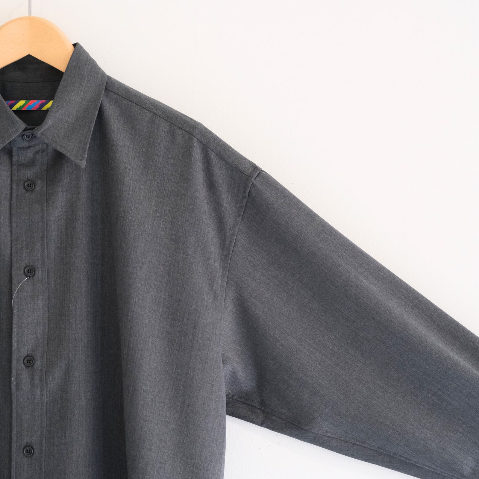 WOOL-POLY STANDARD SHIRT / シャツ / GRAY