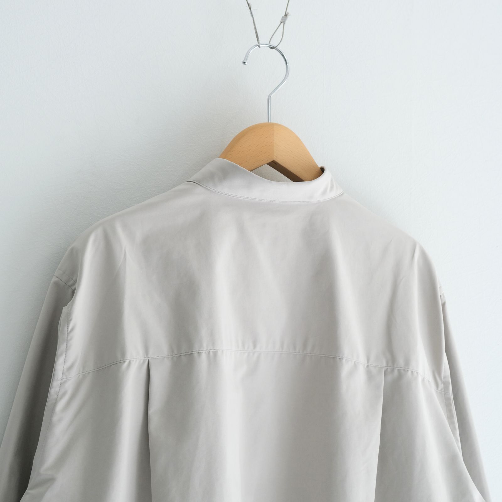 Peach back twill - Rob / シャツ / ポリエステル / ナイロン / Oyster beige