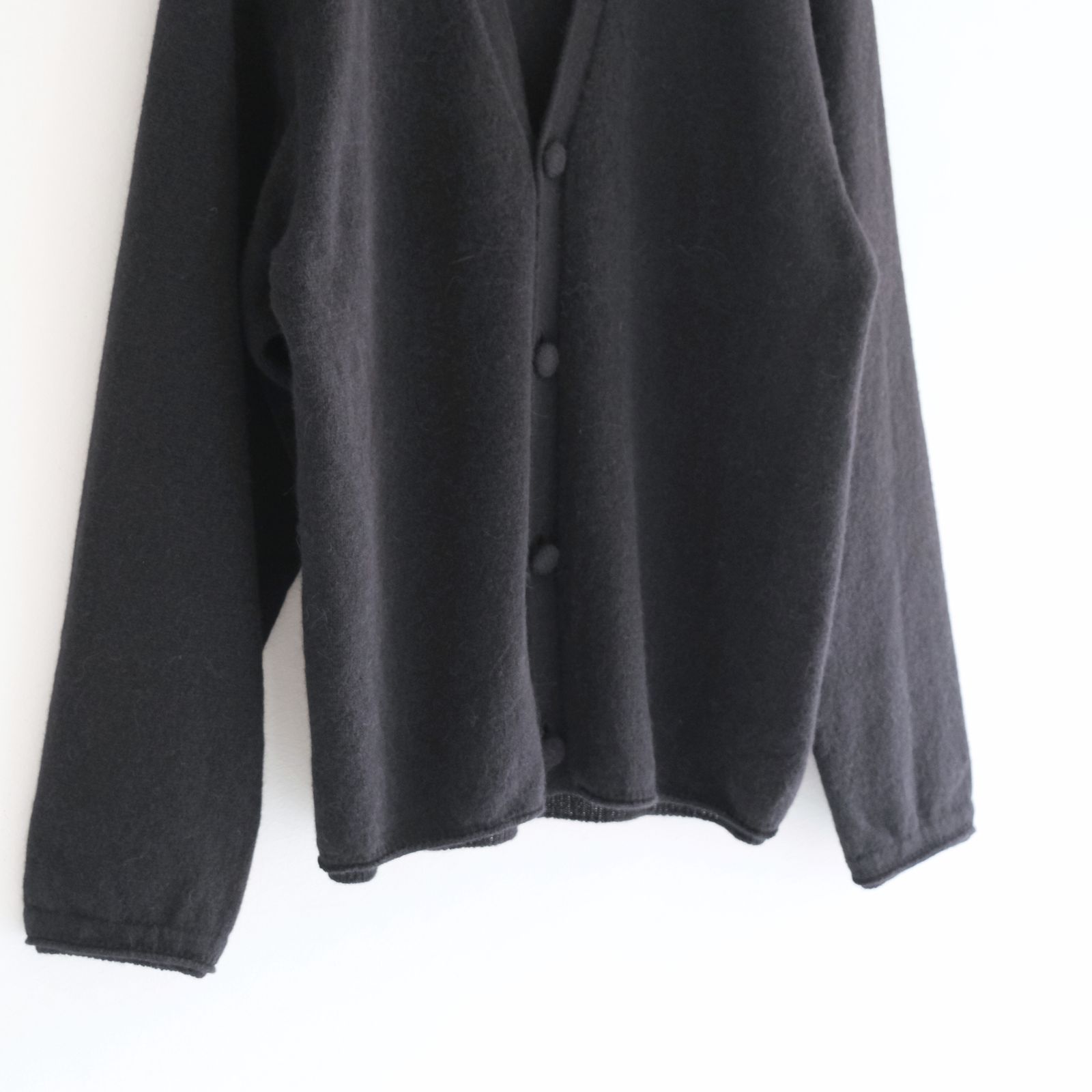 ALPACA ENSEMBLE KINT PULLOVER / ニット / アルパカ / ウール / BLACK