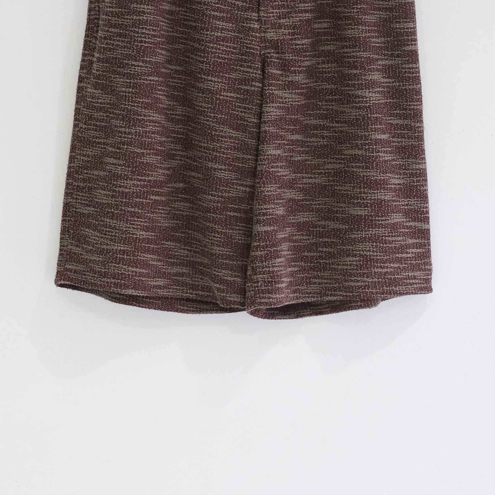SAPINO JACQUARD WIDE SHORT / ショーツ / BURGUNDY