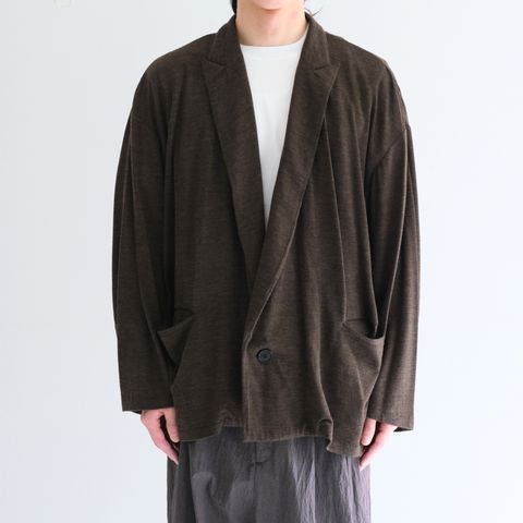【残り1点】Wool Jersey JKT / ウールジャージージャケット（Brown）
