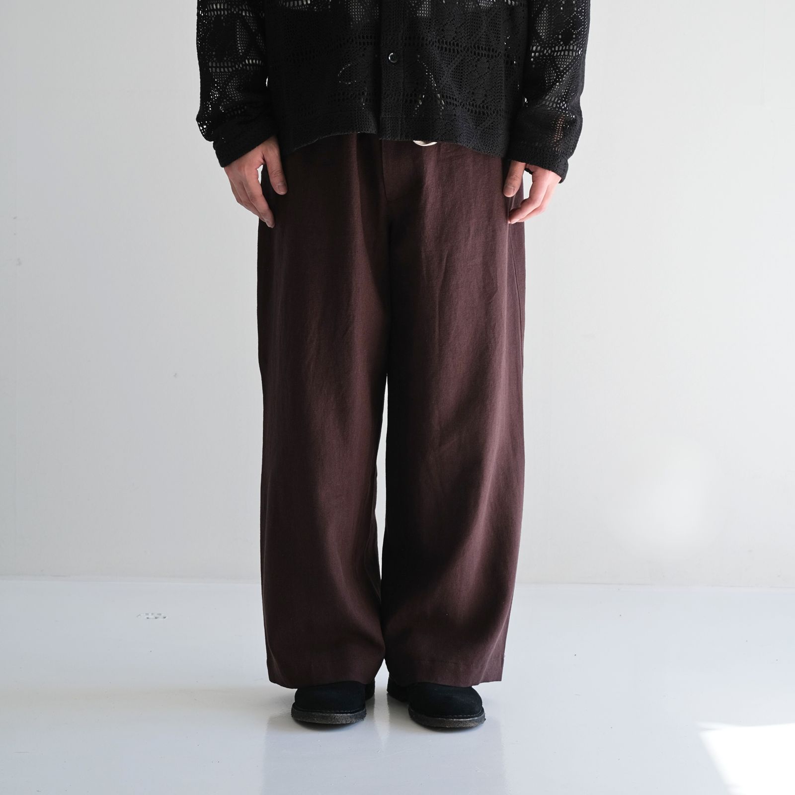 WIDE STRING PANTS / パンツ / CHOCOLATE