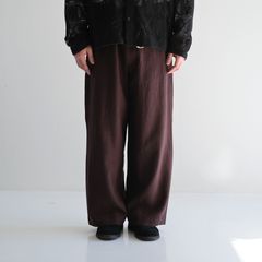 WIDE STRING PANTS / パンツ / CHOCOLATE