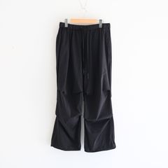 _163 / ライクラ 裏タックパンツ/（BLACK）