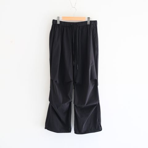 _163 / ライクラ 裏タックパンツ/（BLACK）