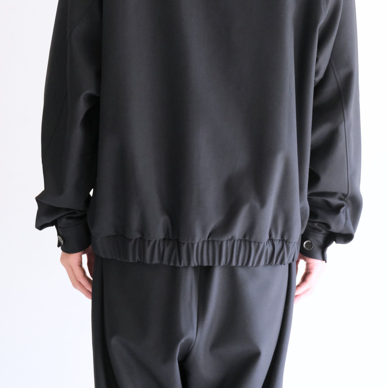 【残り1点】MESH WOOLEN RAGLAN BLOUSON（LIBERTY NAVY）