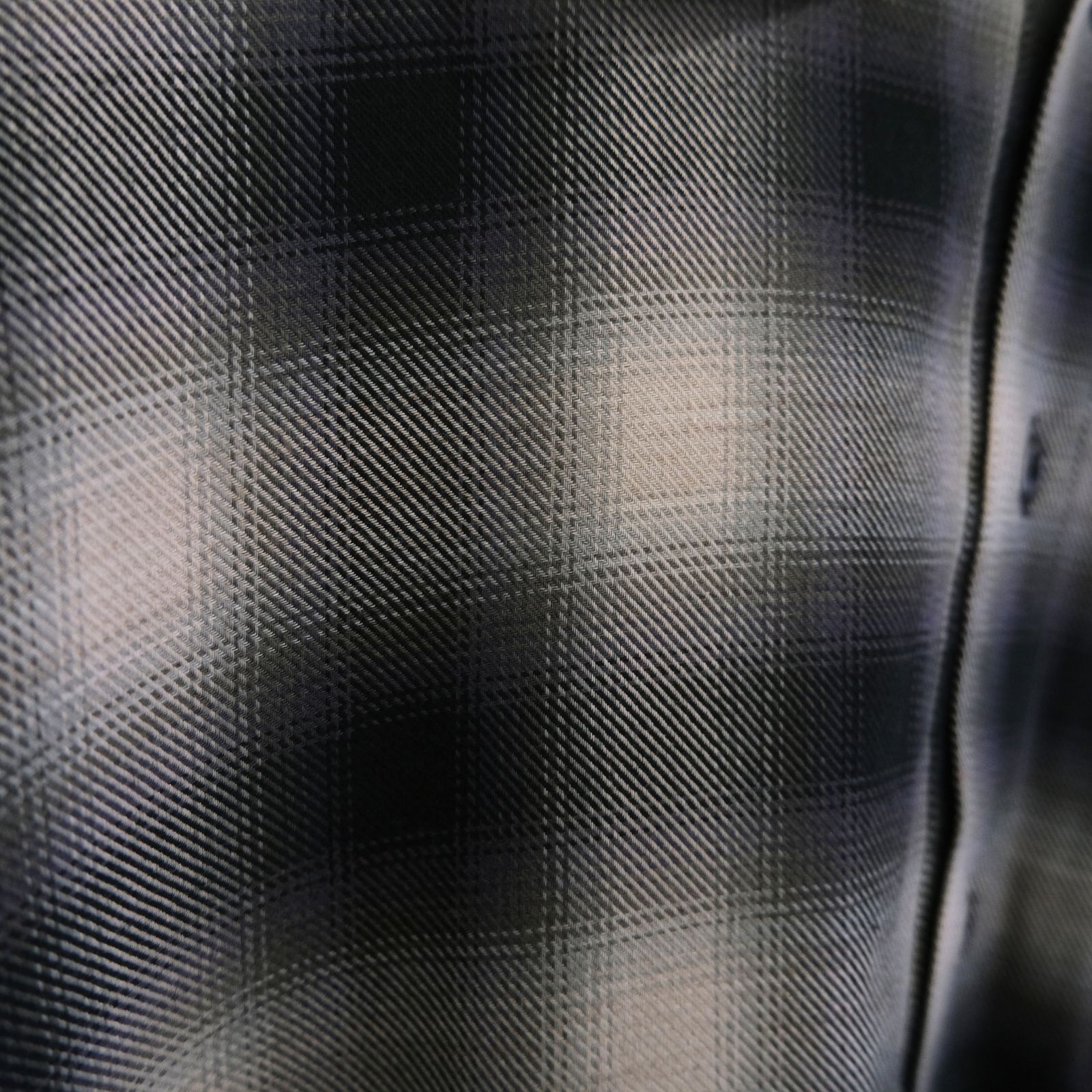 OMBRE CHECK PULLOVER KNIT SHIRTS ‐Cotton / Yak & Wool‐ / ニットシャツ / ニット / シャツ / プルオーバー /  オンブレチェック / Check