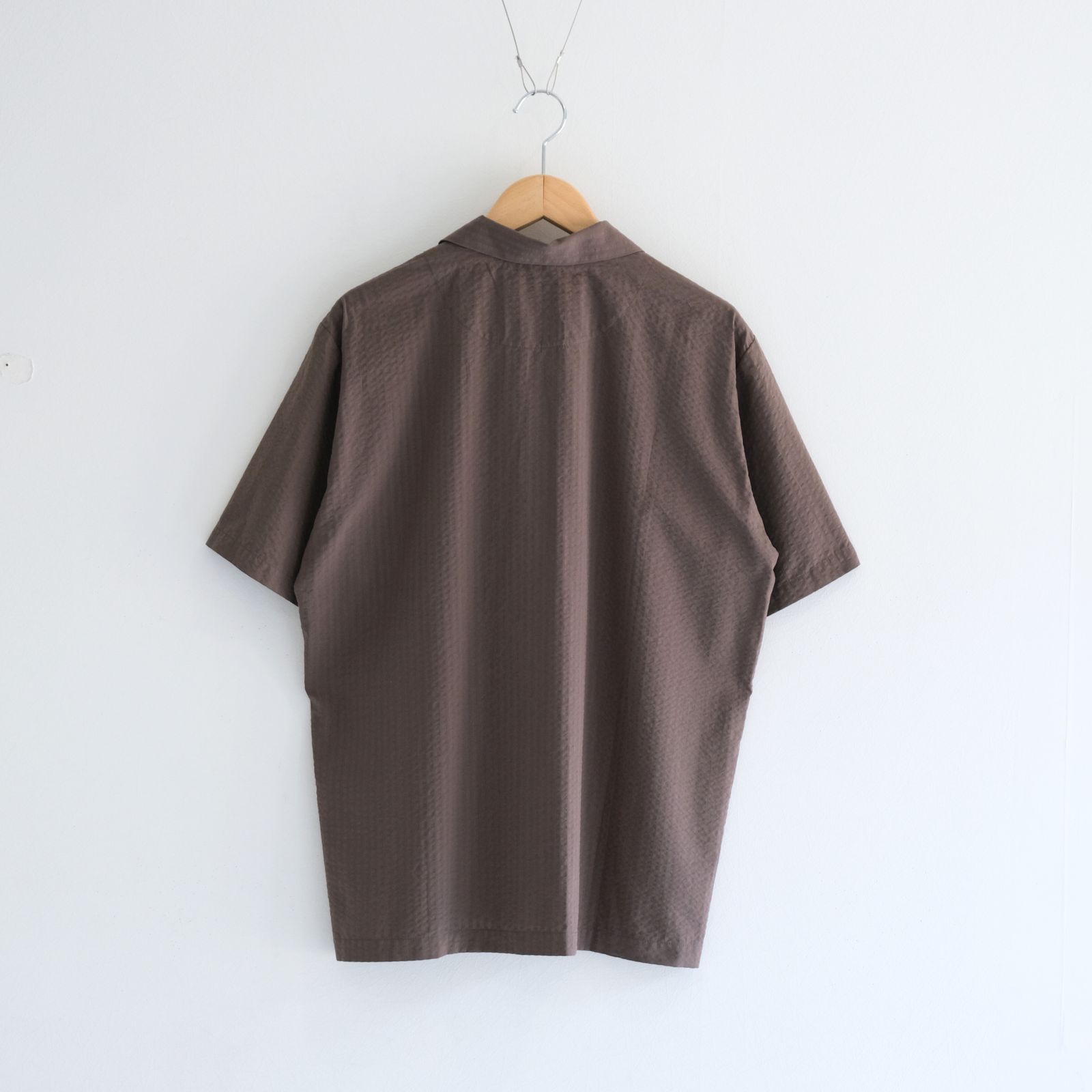 Mirari Seersucker Shirt / シャツ / シアサッカー / Brown