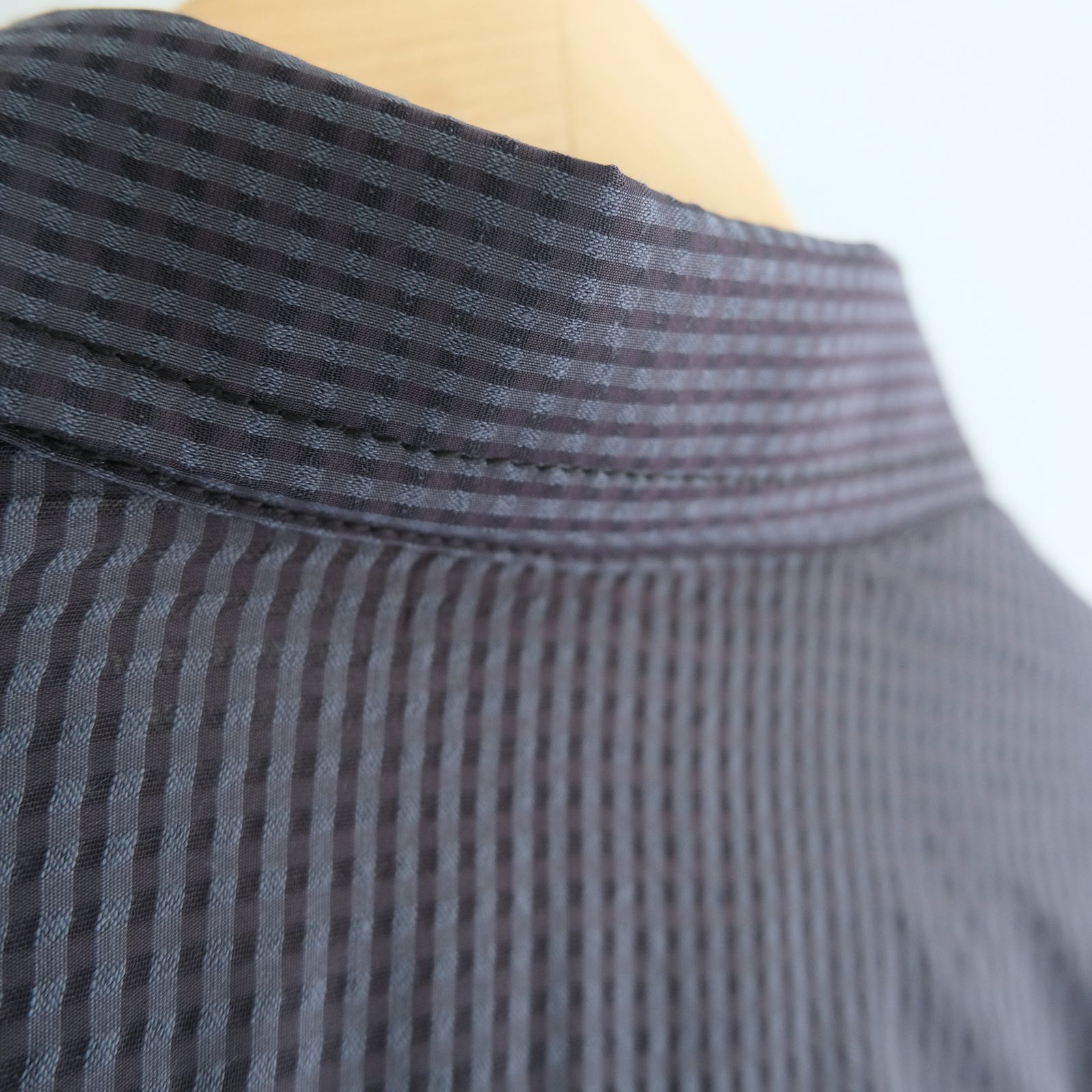 Lee / SEVEN BY SEVEN / SHEER COWBOY JACKET ‐Gingham Check Indian fabric‐ （Navy）