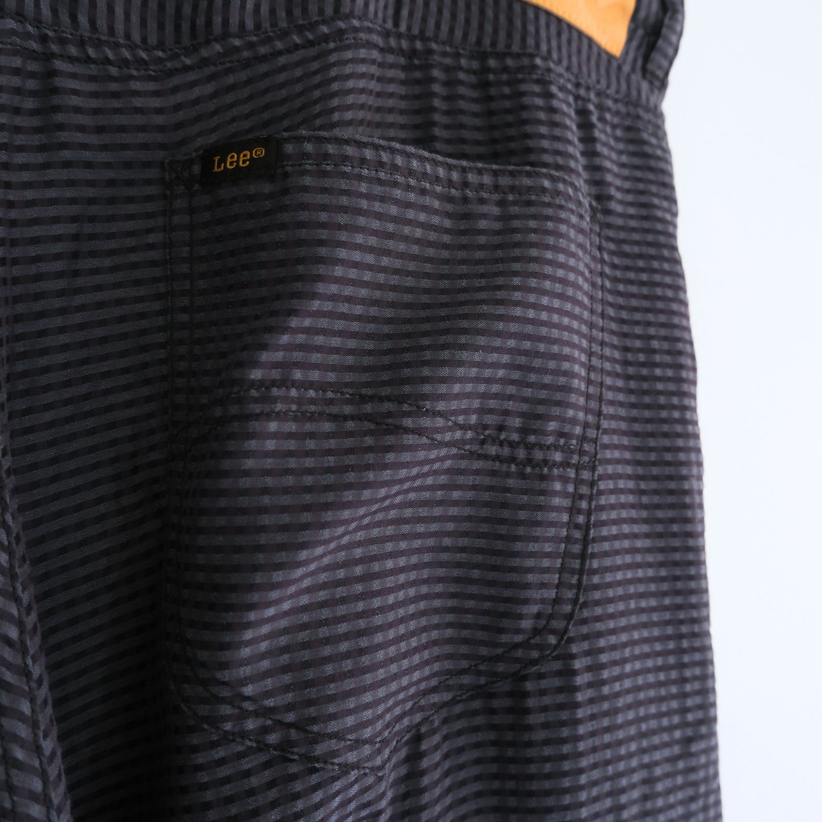 Lee / SEVEN BY SEVEN  / SHEER COWBOY PANT ‐Gingham Check Indian fabric‐ （Navy）