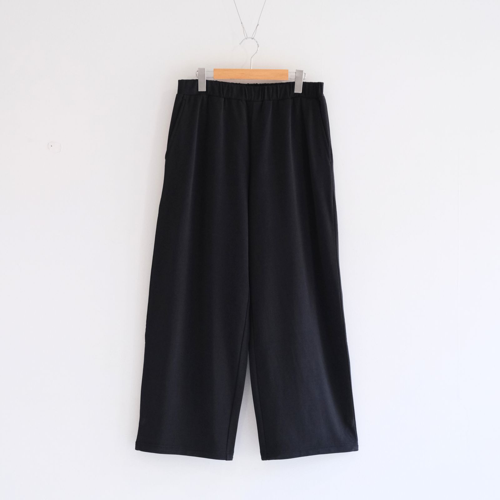 28G Cupro Easy Pants / パンツ / スウェット / BLACK(Night Black)
