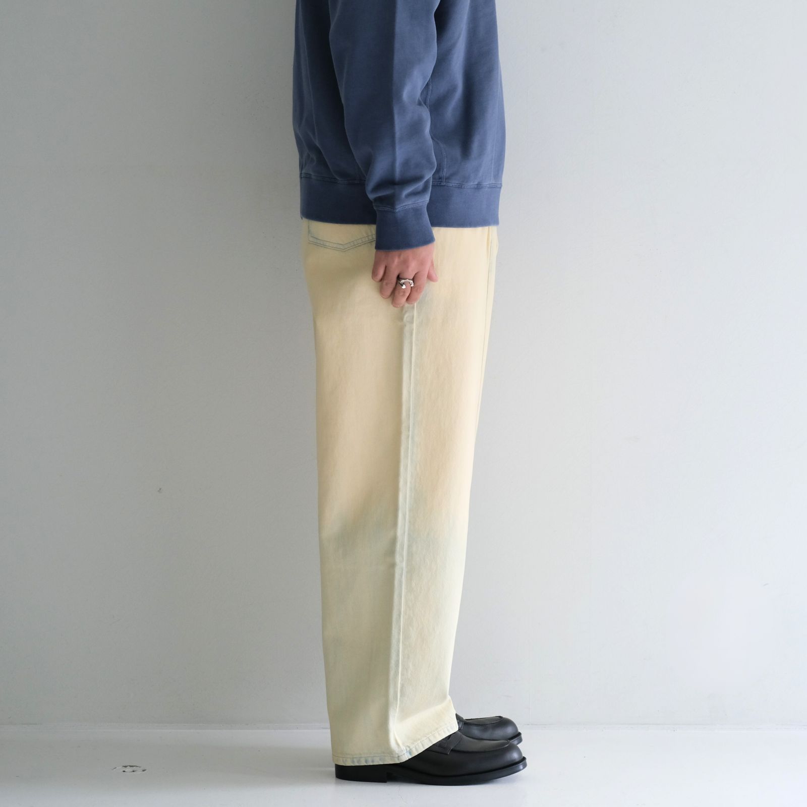 Impact Denim Pant / インパクトデニムパンツ（Mid-Blue Fade w Ecru Tint）