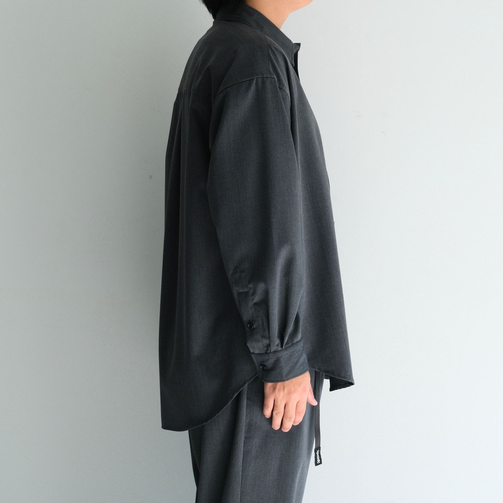WOOL-POLY STANDARD SHIRT / シャツ / GRAY