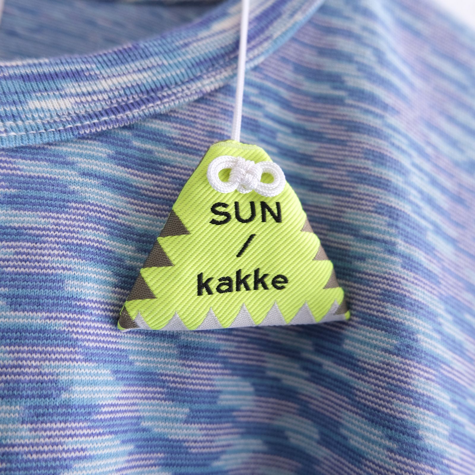 VORTEX TECHNICAL LOGO TEE fabric by SUN/kakke （MIX BLUE）