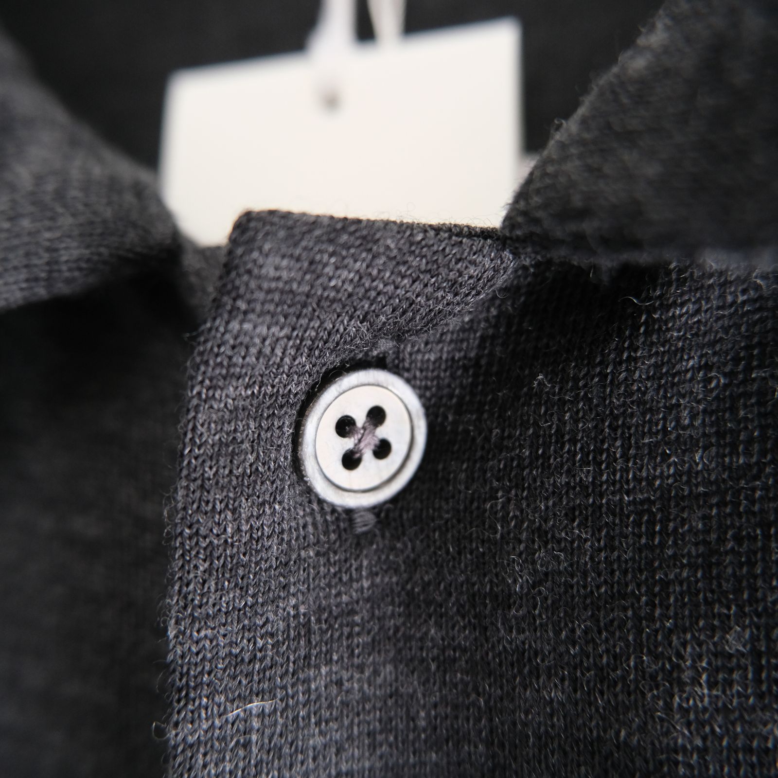 Wool Jersey Twisted polo Shirts / ポロシャツ / Gray