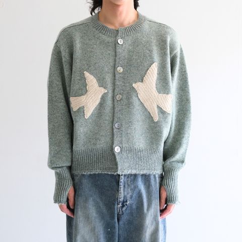 【残り1点】THE BIRD CARDIGAN（SAGE）