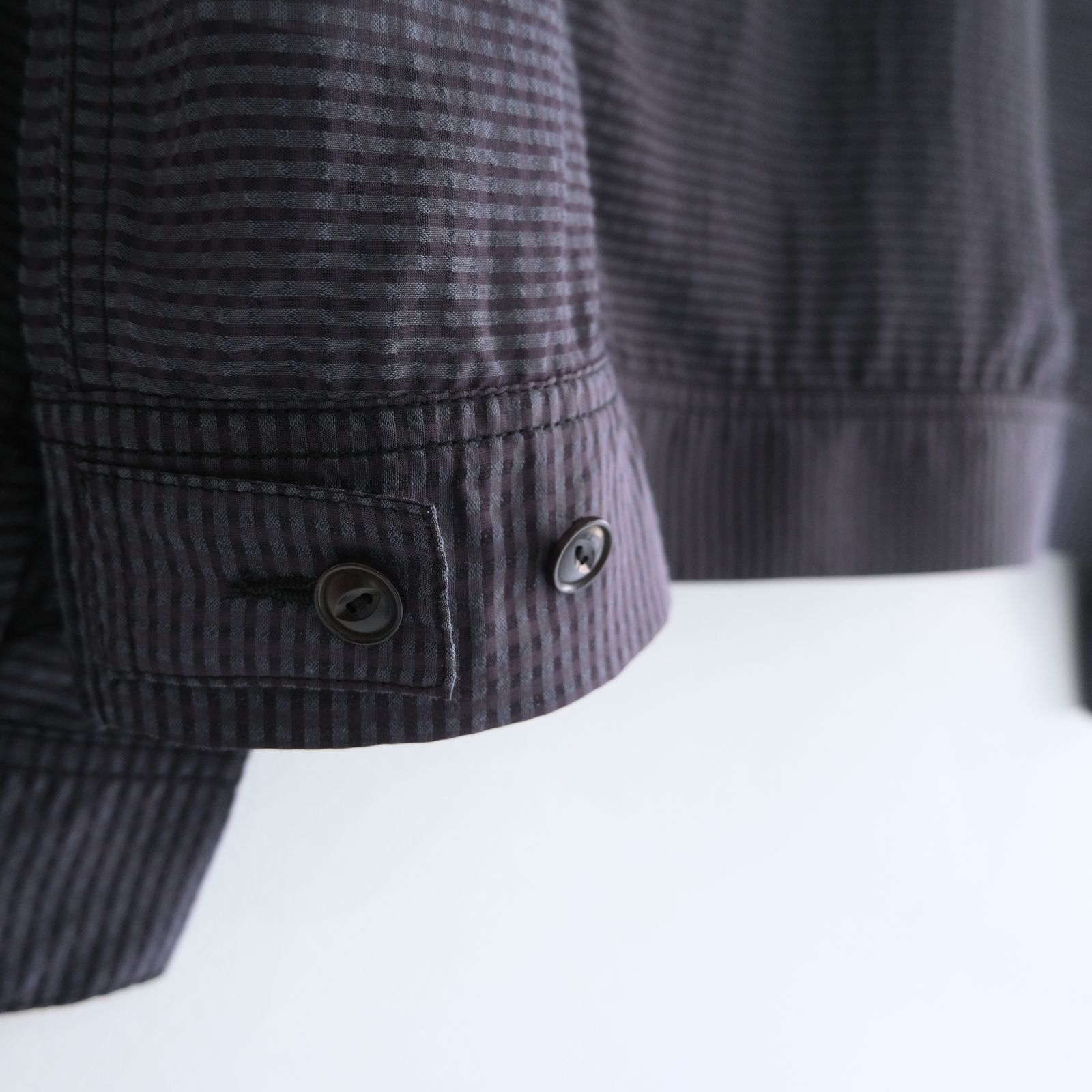 Lee / SEVEN BY SEVEN / SHEER COWBOY JACKET ‐Gingham Check Indian fabric‐ （Navy）