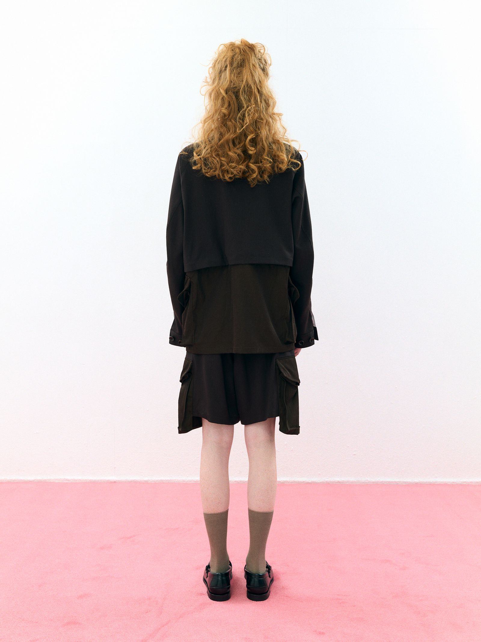 Layered Military Coat（Black）