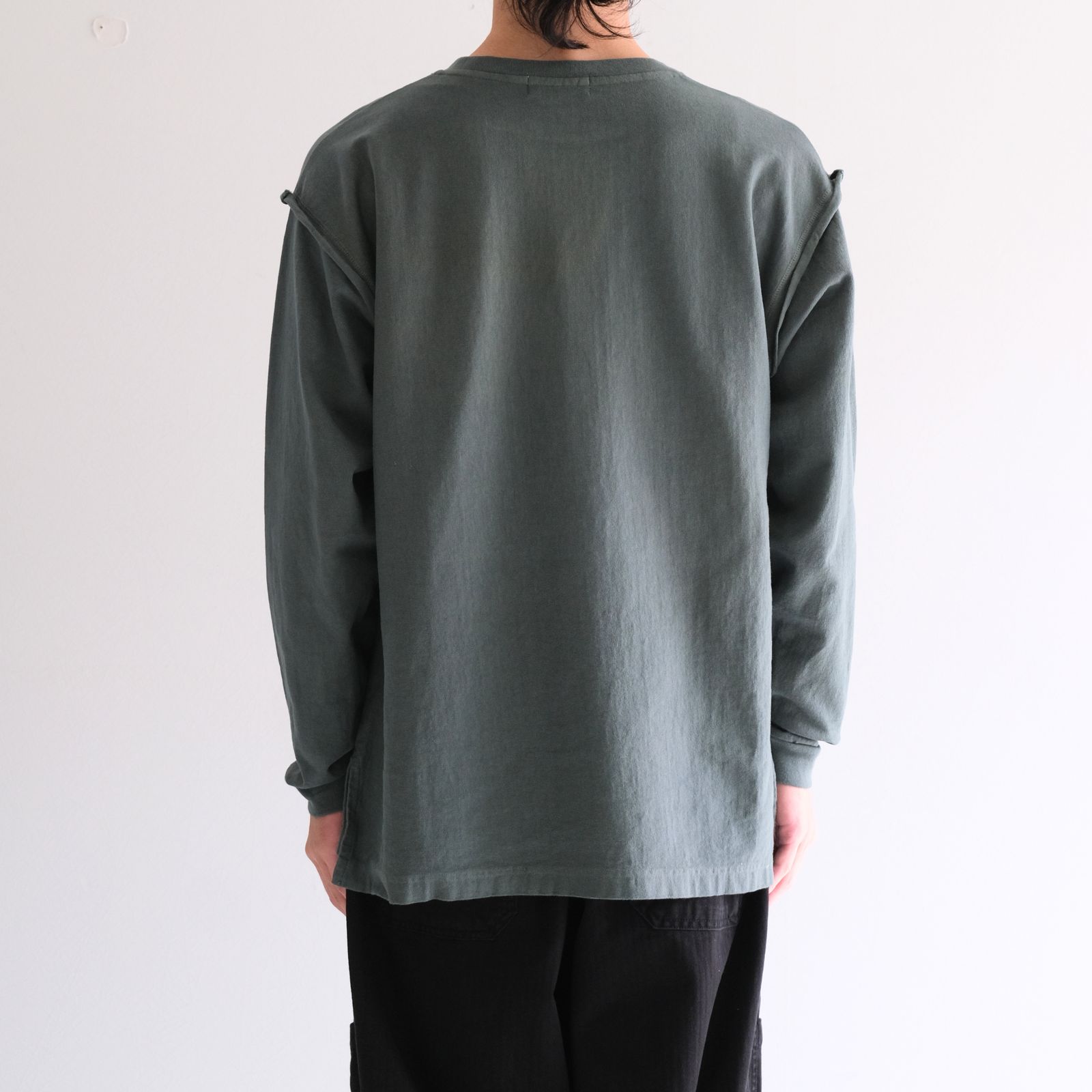 【残り1点】DETROIT LOGO CUTOFF LS TEE（FOREST GREEN）