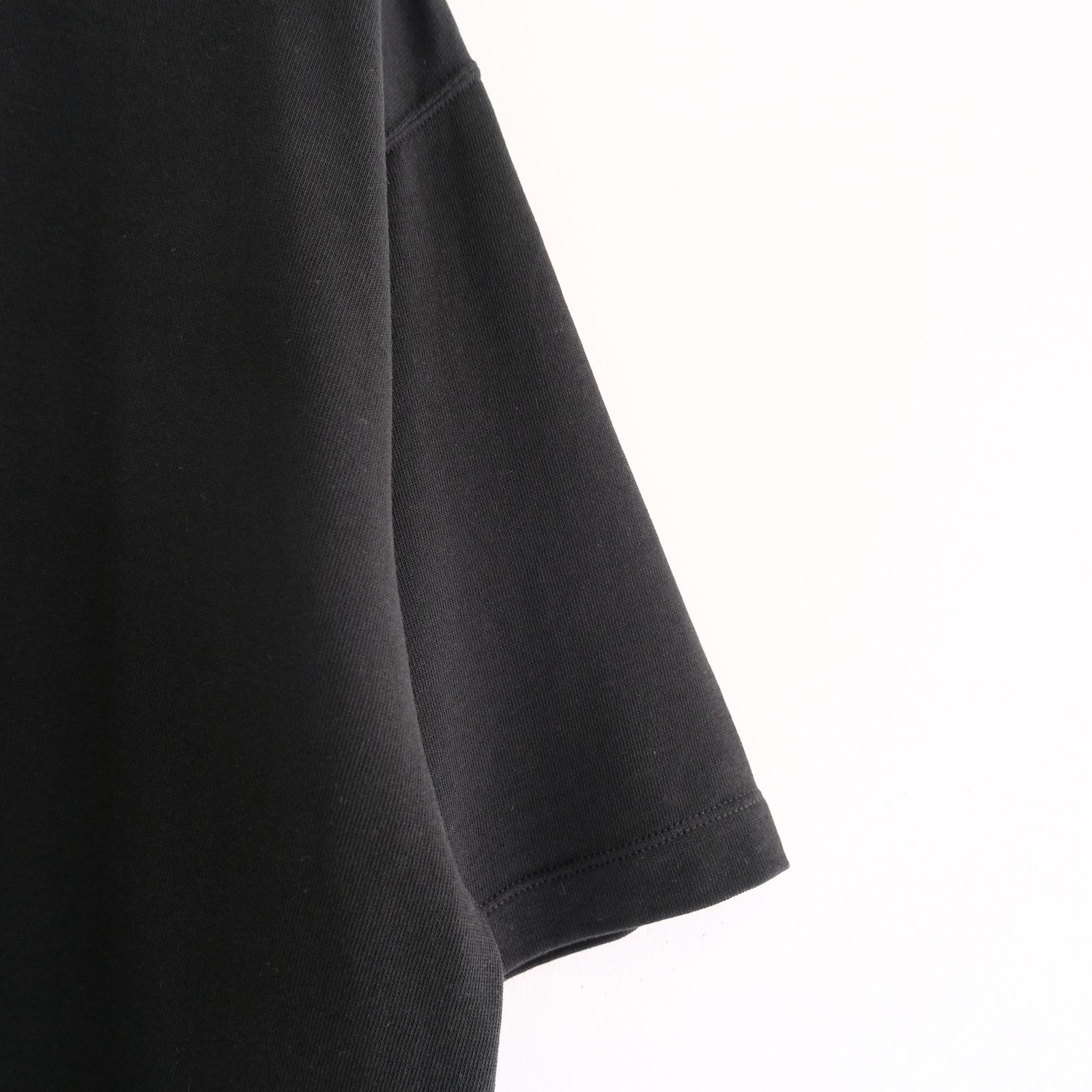 SOFT DRY SHORT LOOP TERRY SWEAT TEE （BLACK）