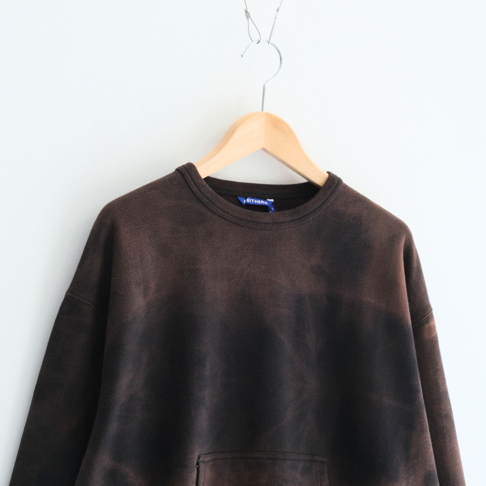 Reimagined Newsboy Fleece-Lined Sweatshirt / スウェット / Bleached Black