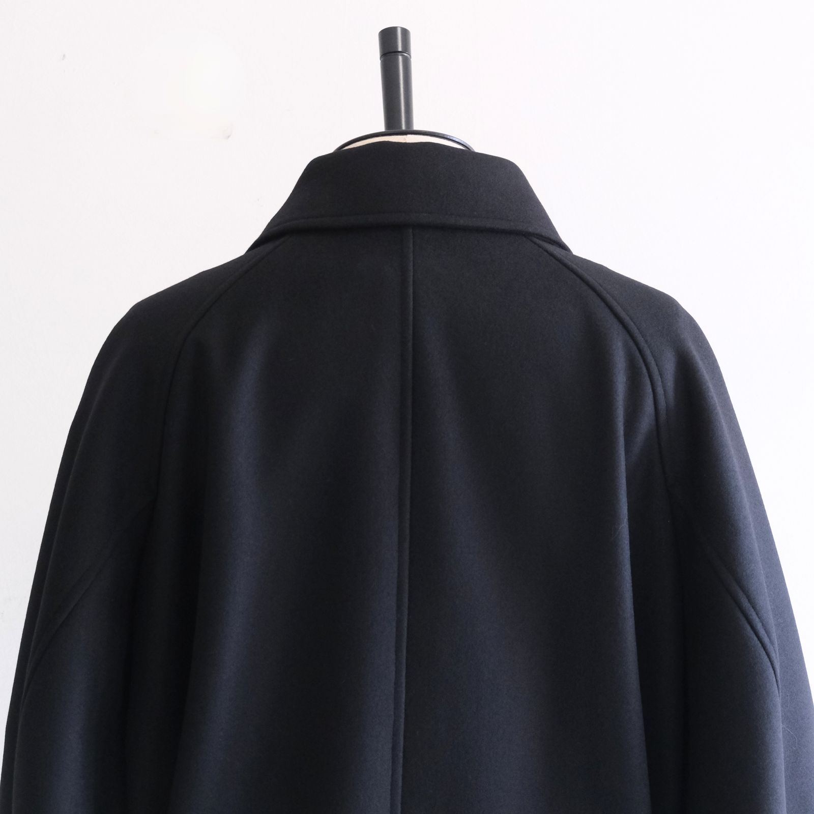 【残り1点】Wool Raglan Pea Coat（Black）