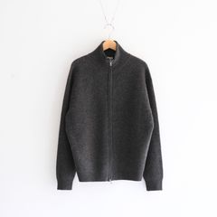YAK / WOOL RIB DRIVERS KNIT（C.GREY）