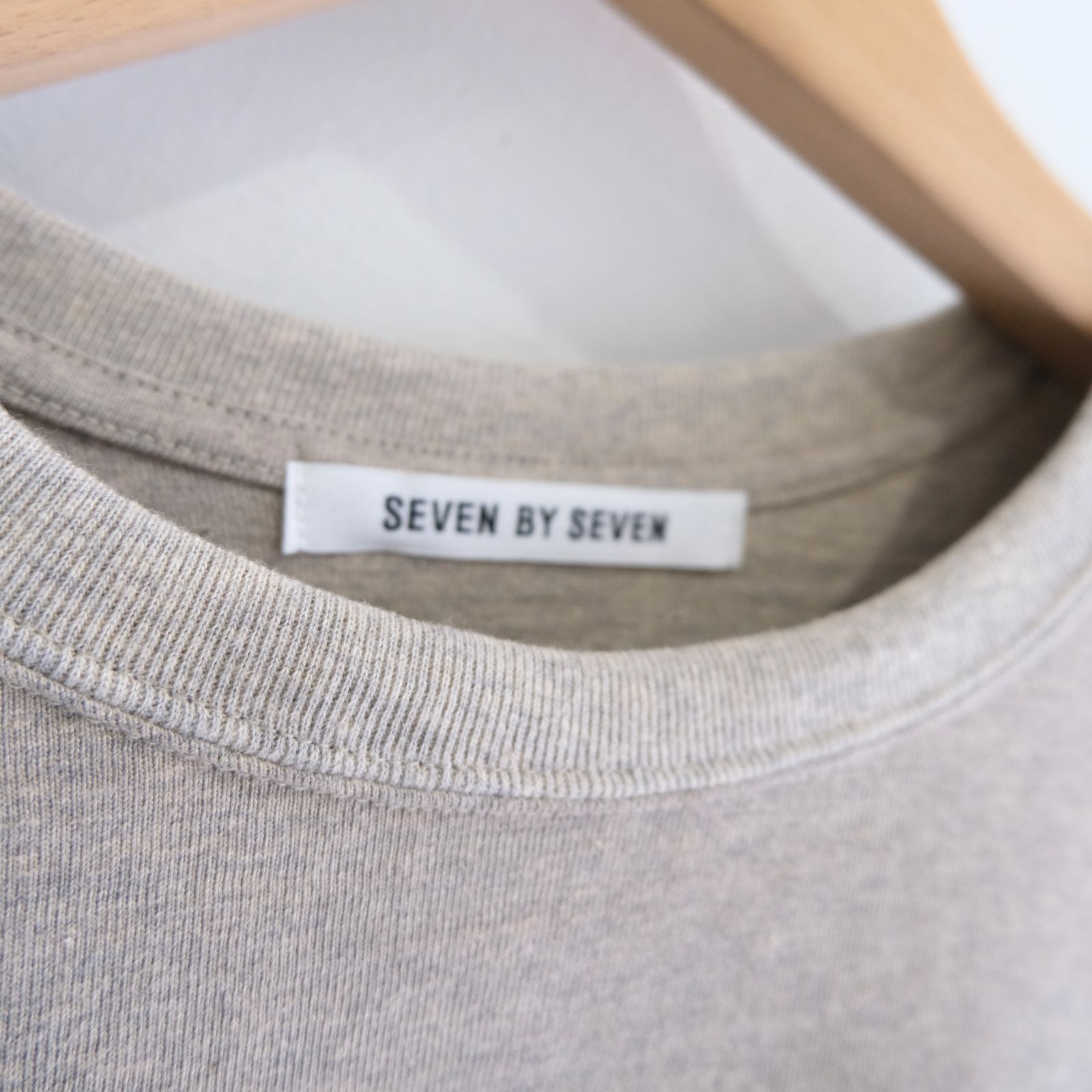 WRAP AROUND POCKET TEE L/S - Raffy plainstitch - / ロンT / ロングスリーブTシャツ / ラフィー / Beige