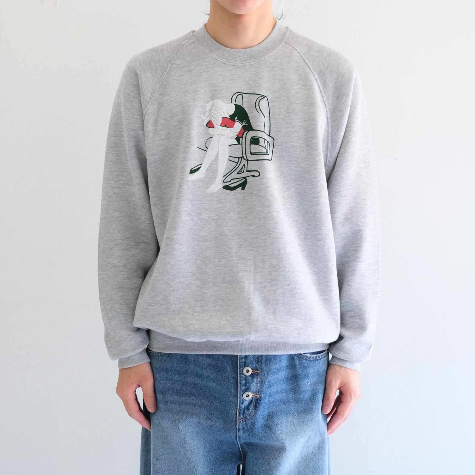 Zzz... Sweat / リラックスラグランスウェット（GRAY）