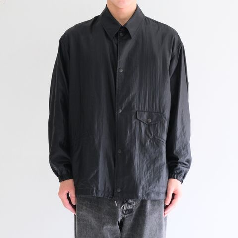 【残り1点】LUSTER NYLON TAFFETA COACH JKT / ラスターナイロンタフタコーチジャケット（BLACK）