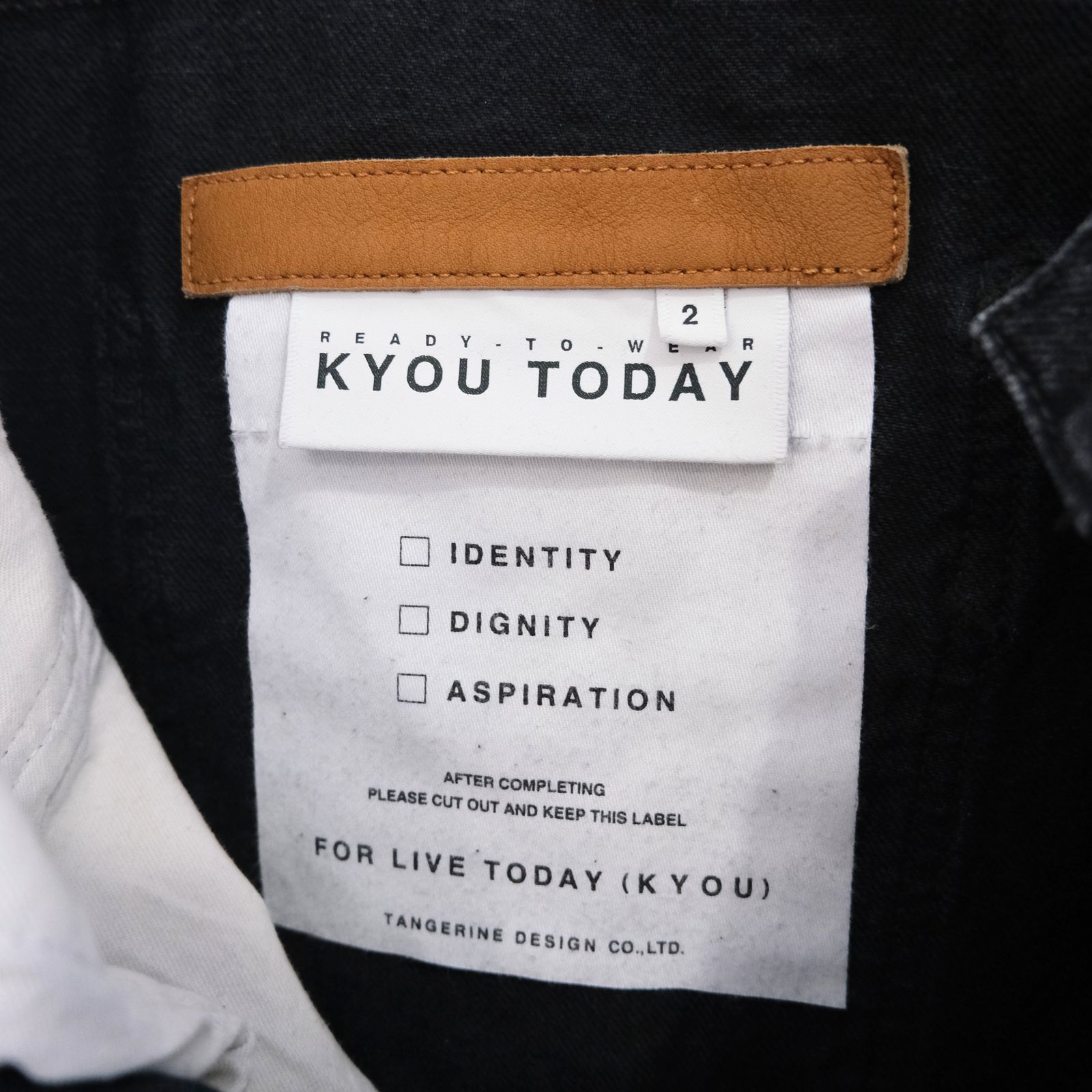 "JUDE II" LEATHER New Standard Straight by 12oz Denim（BLACK）